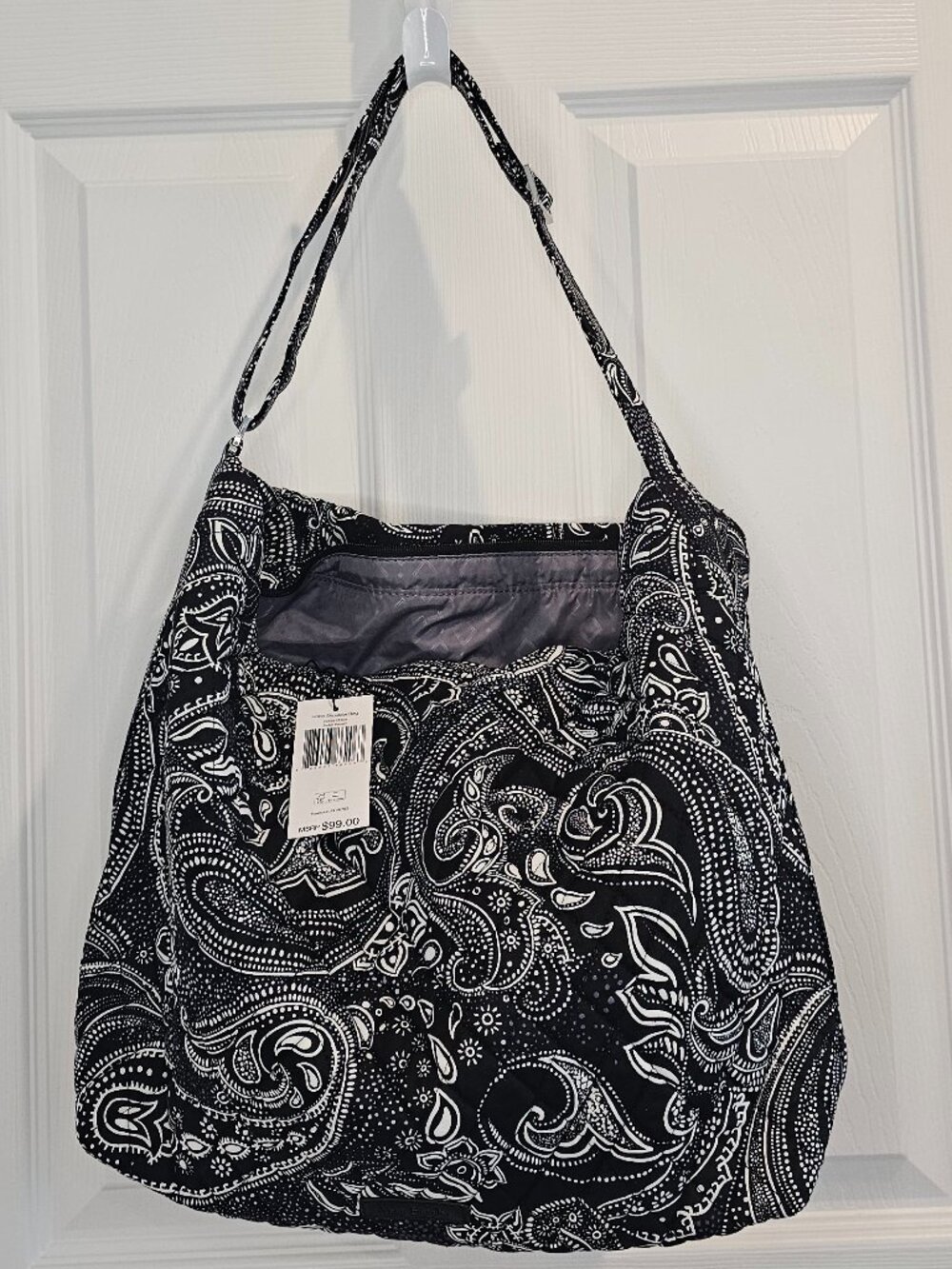 NWT Vera Bradley Hobo Shoulder Bag Stellar Paisley Purse Tote Large - Picture 3 of 4